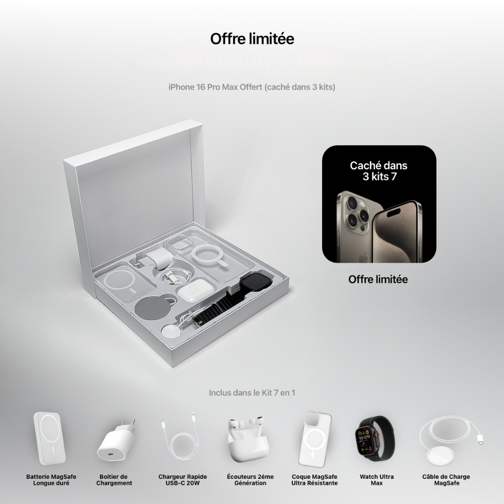 PULSED KIT 7 EN 1 (AVEC MONTRE)